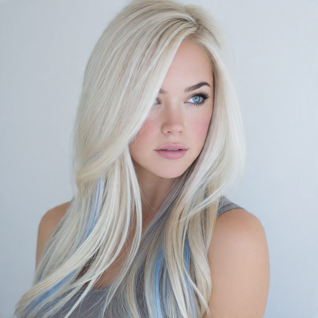 Icy Blonde Highlights