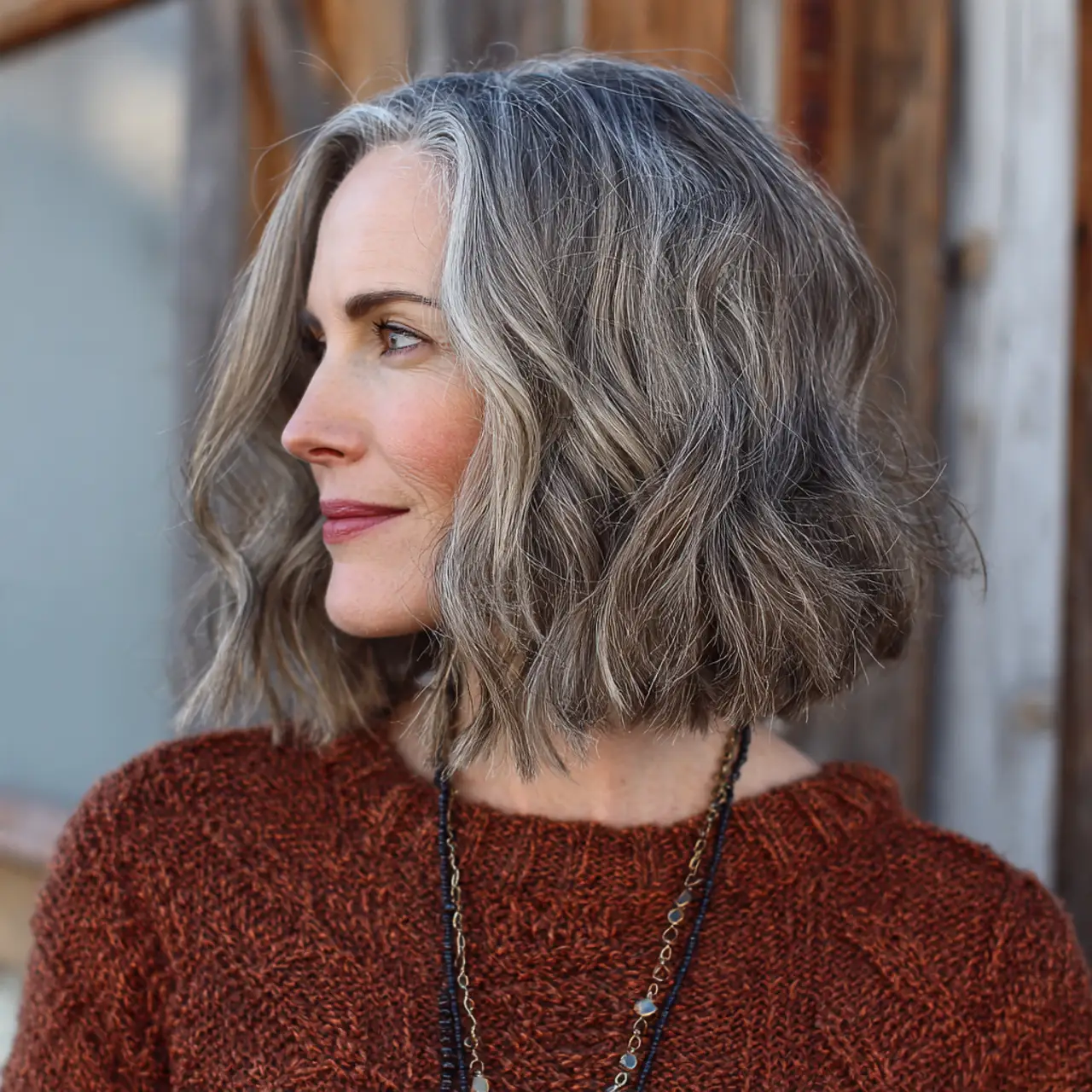 Lob Hairstyles for Women Over 50