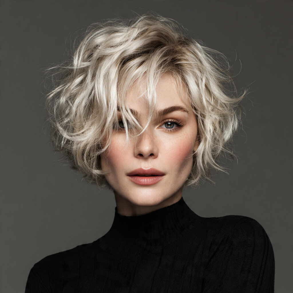 Bixie Haircut With Highlights