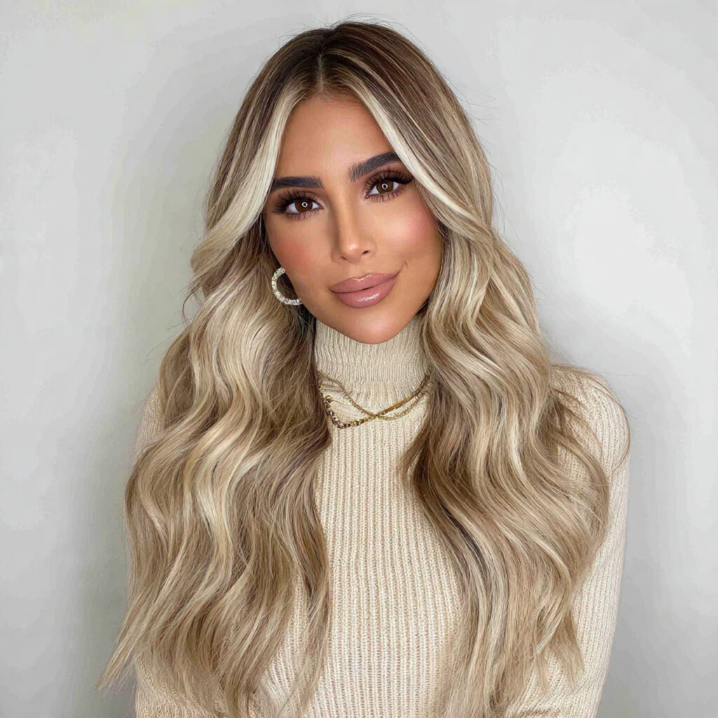 Soft Blonde Money Piece