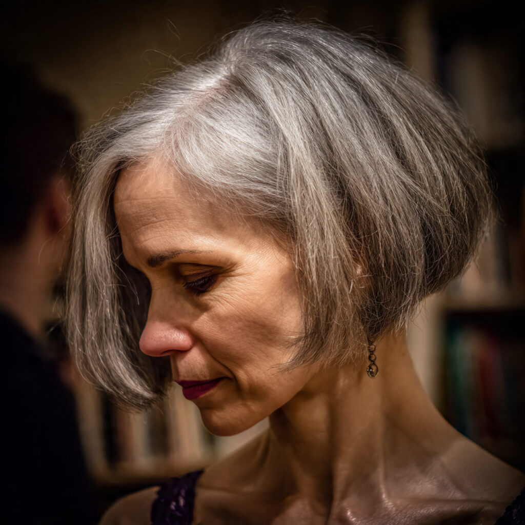 37 Top Hairstyles for Women In Their 60s Thin Hair for More Volume 11 Side-Swept Fringe Bob