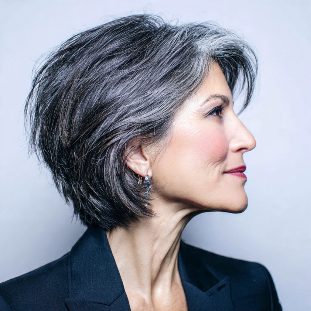 37 Top Hairstyles for Women In Their 60s Thin Hair for More Volume 21 Precision Short Bob