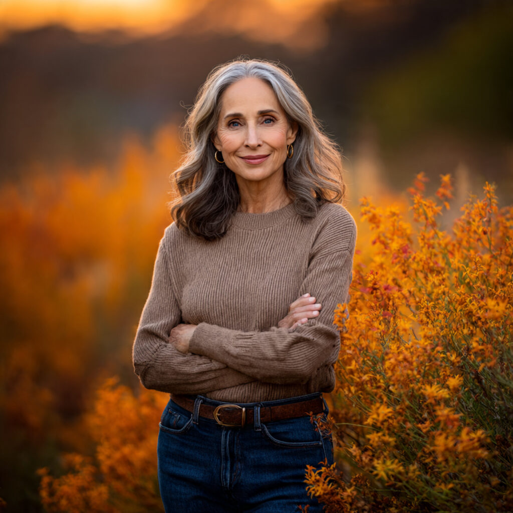 Layered Shoulder-Length Gray Cut