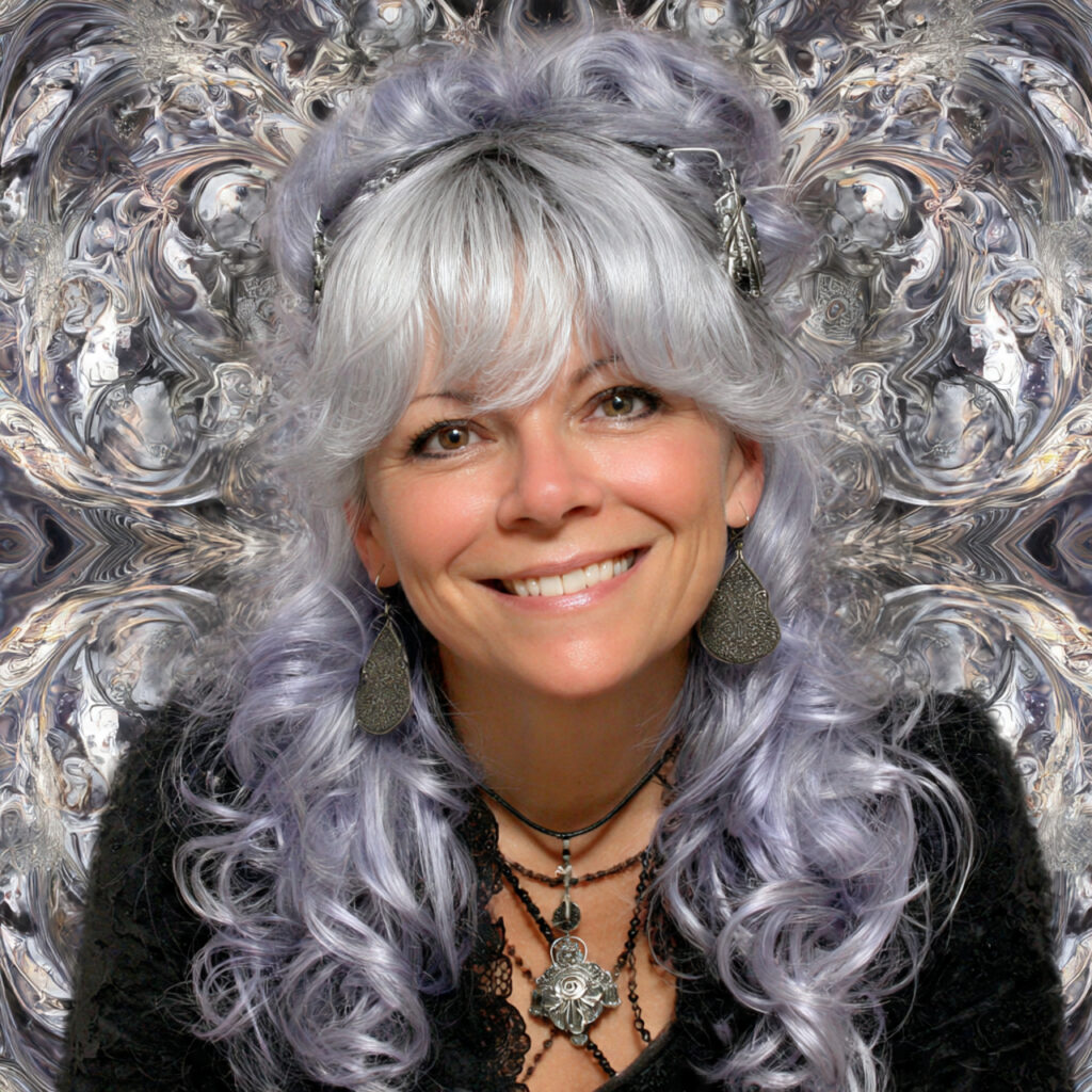Silver Layered Cut for Fine Hair