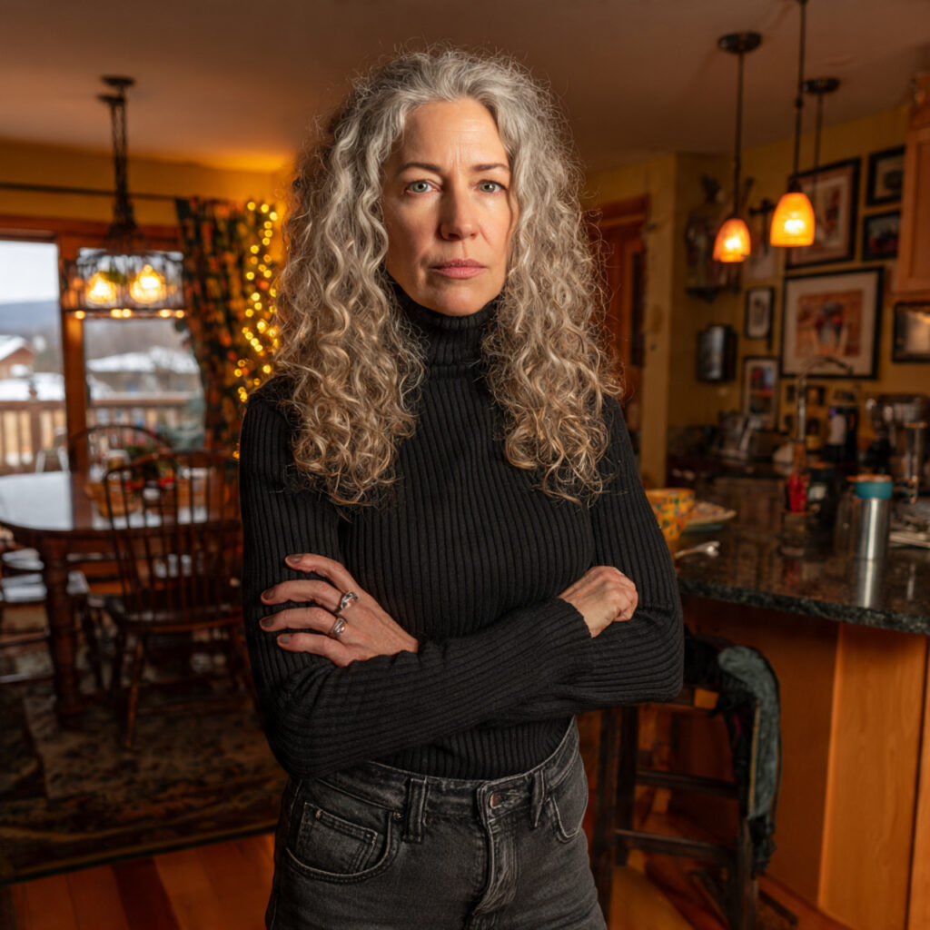 Voluminous Gray Curls