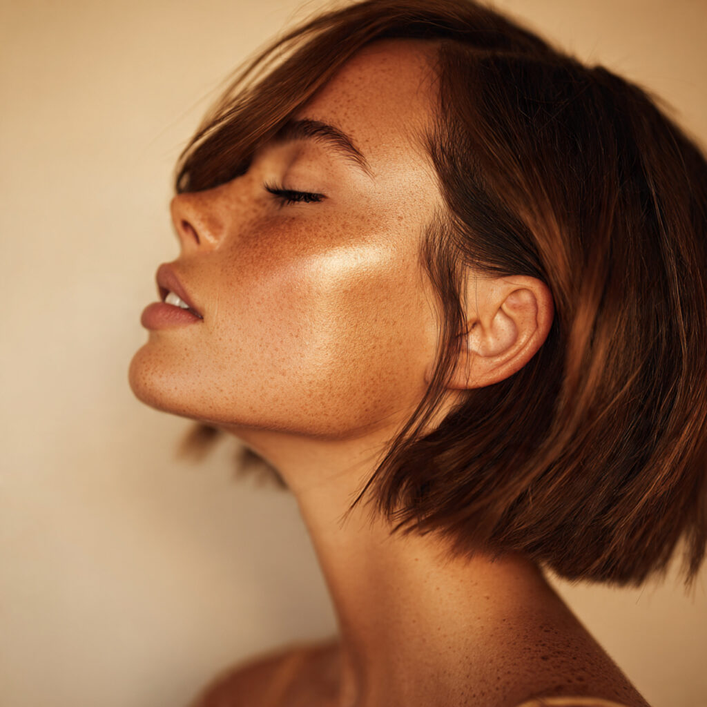 Dark Brown with Copper Reflections