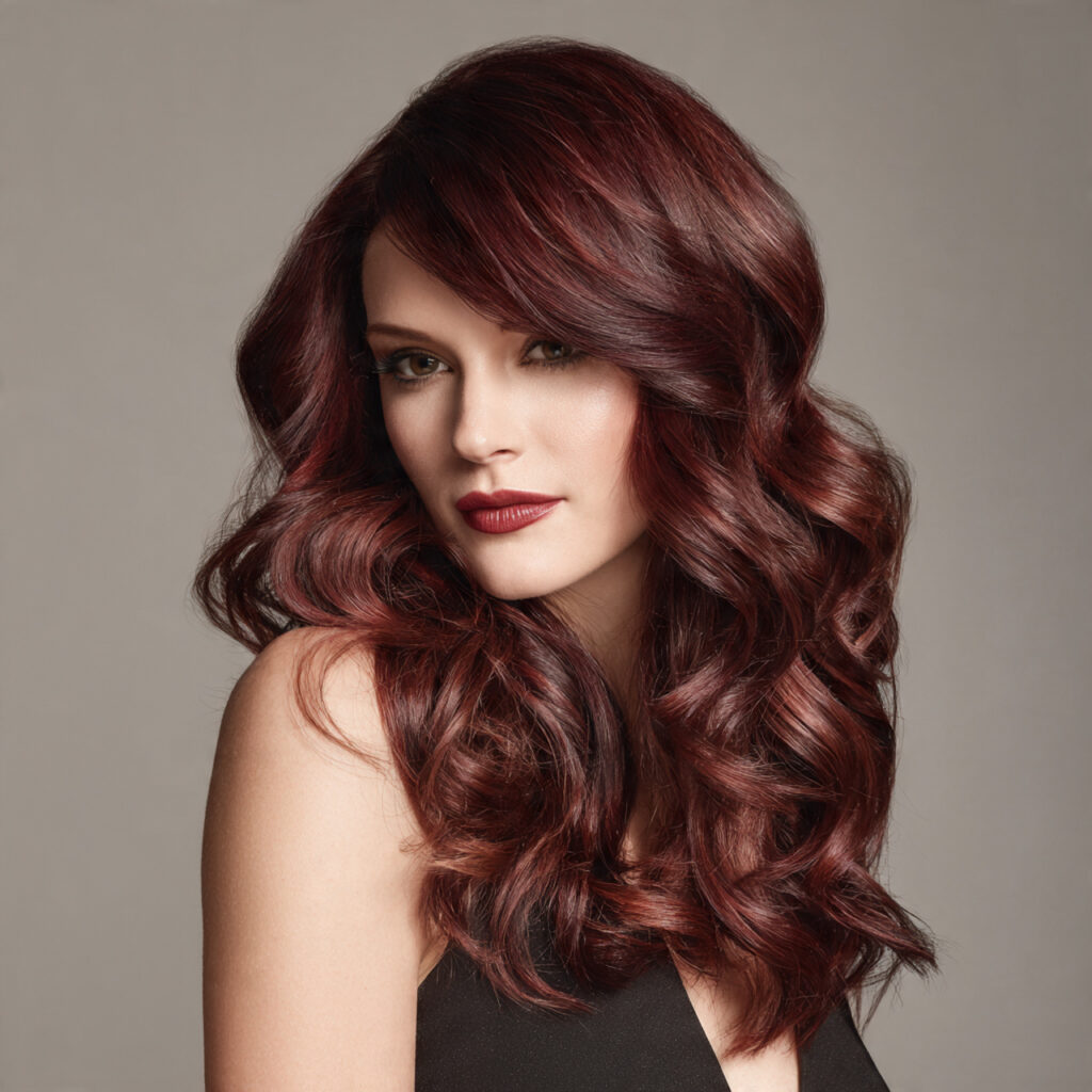 Dark Cherry Balayage