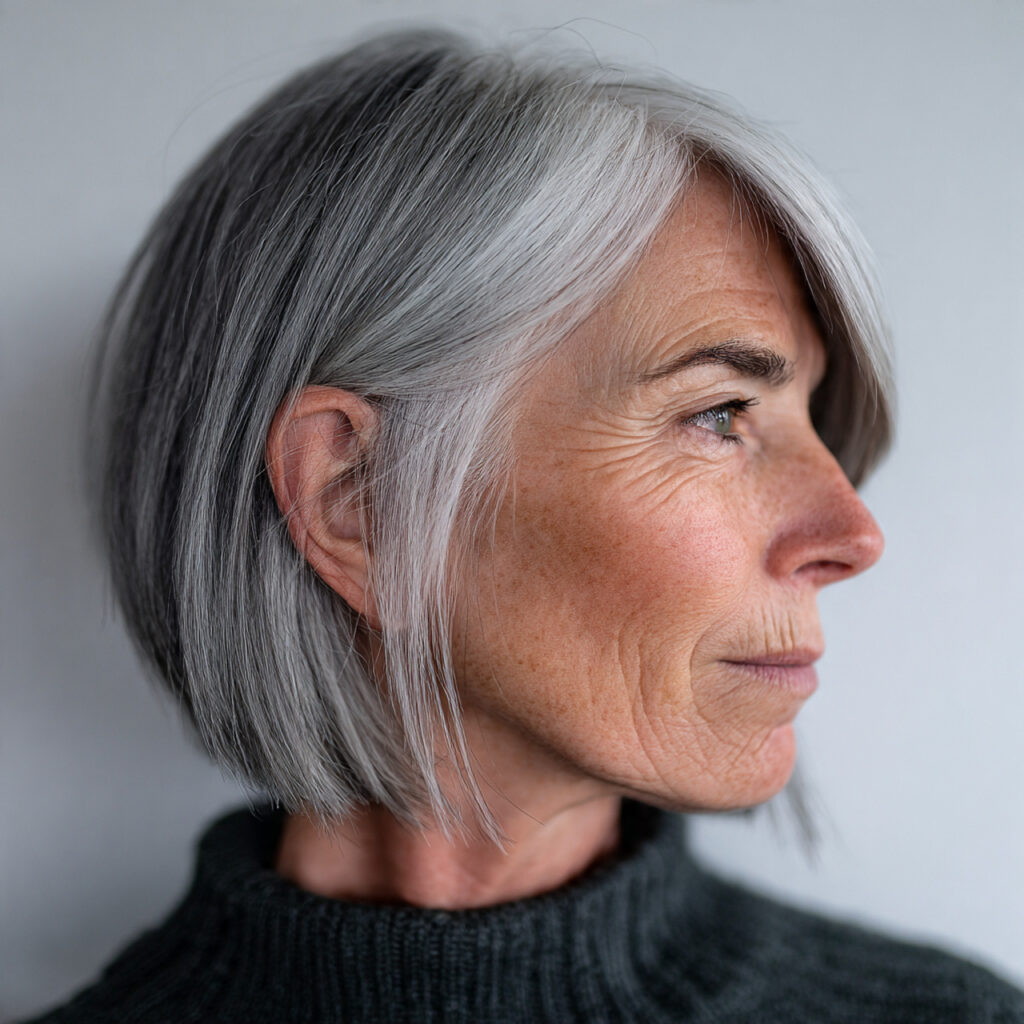 Tapered Gray Bob