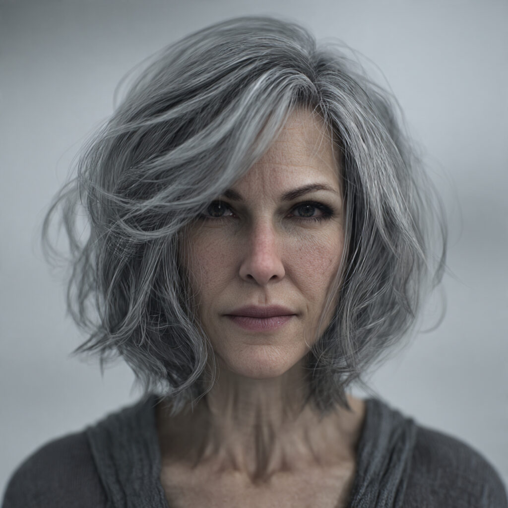 Textured Gray Bob