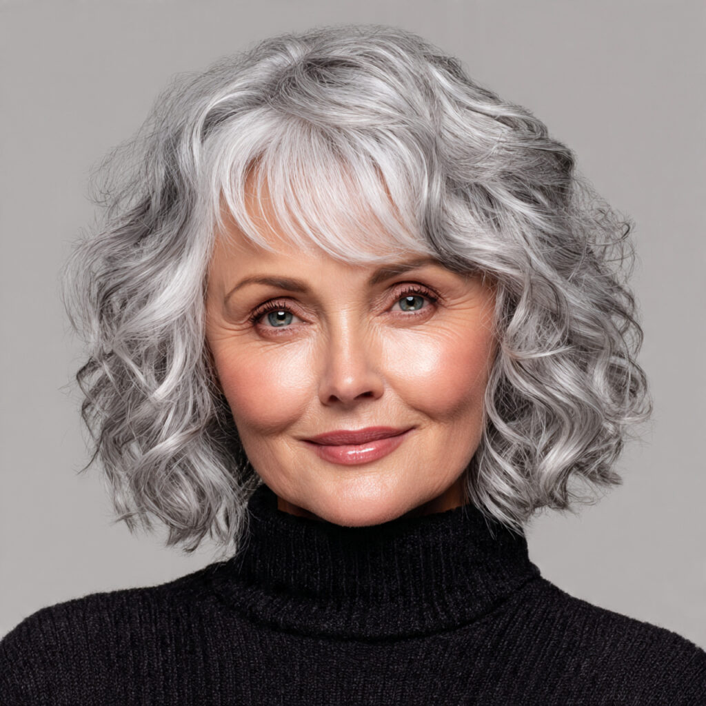 Curly Bob with Airy Texture