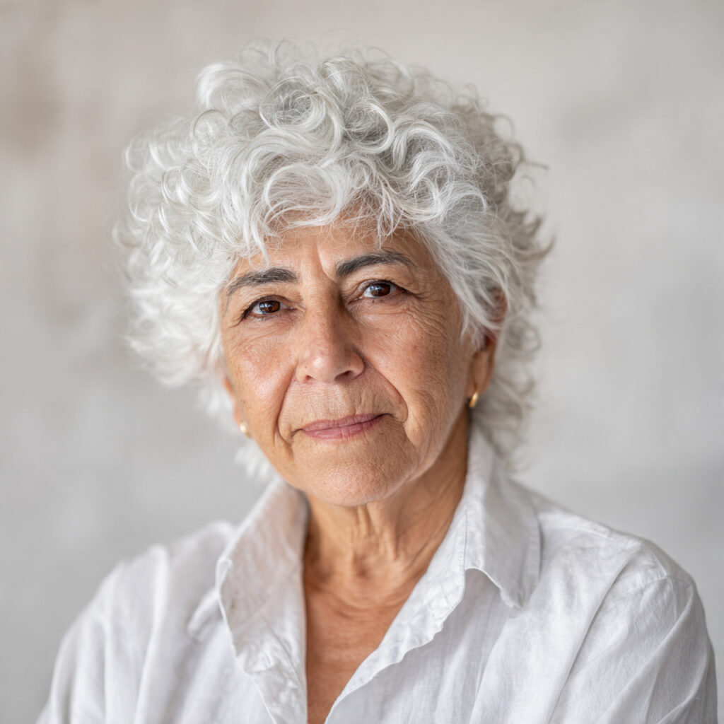 Curly Bob with Fine Curls