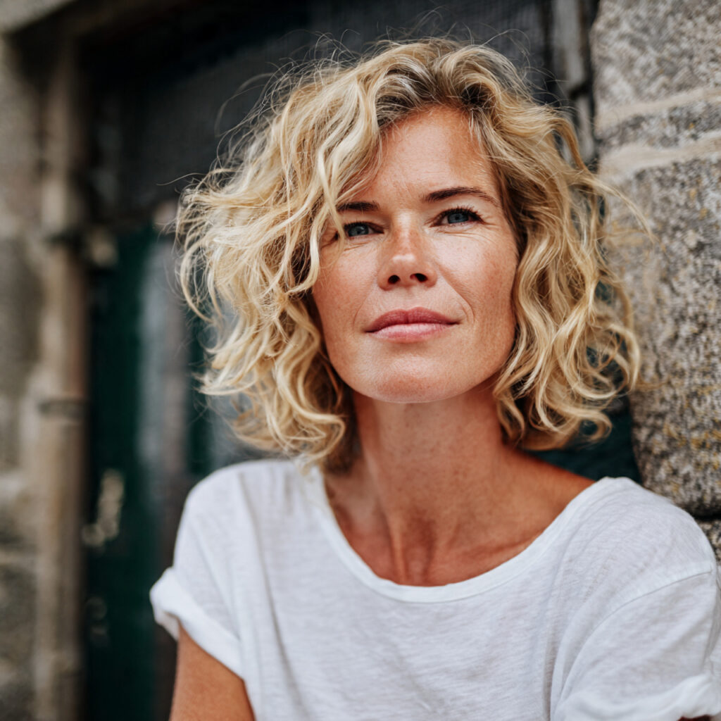 Low-Maintenance Curly Bob