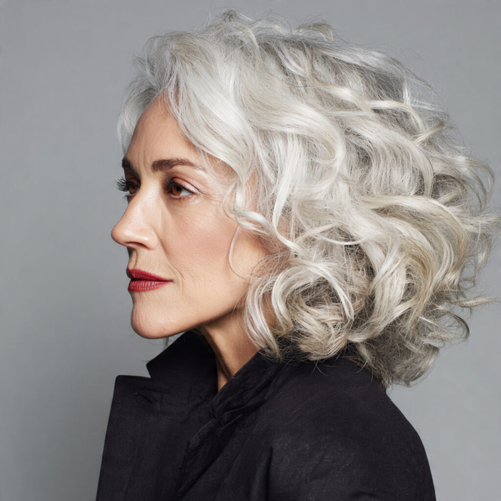 Structured Curly Bob