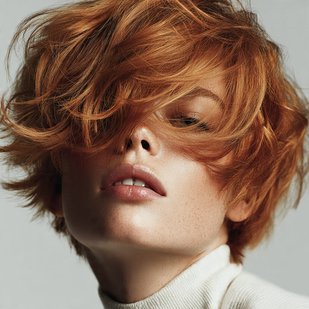 Bixie Haircut With Long Bangs