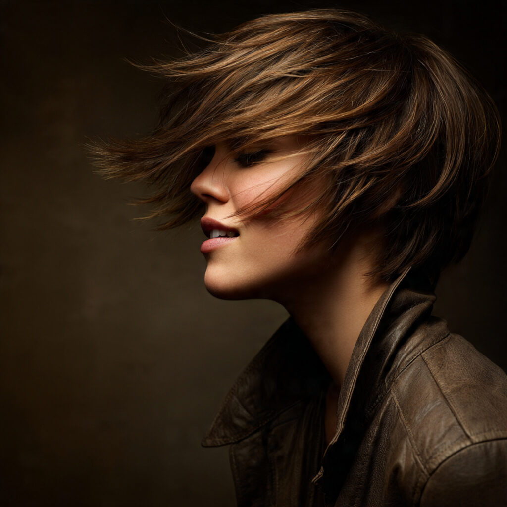 Layer-Heavy Bixie Haircut