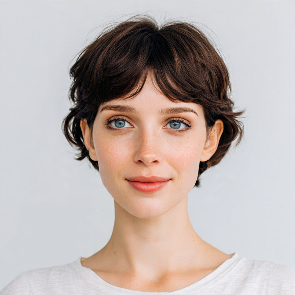 Wispy Fringe Bixie Haircut