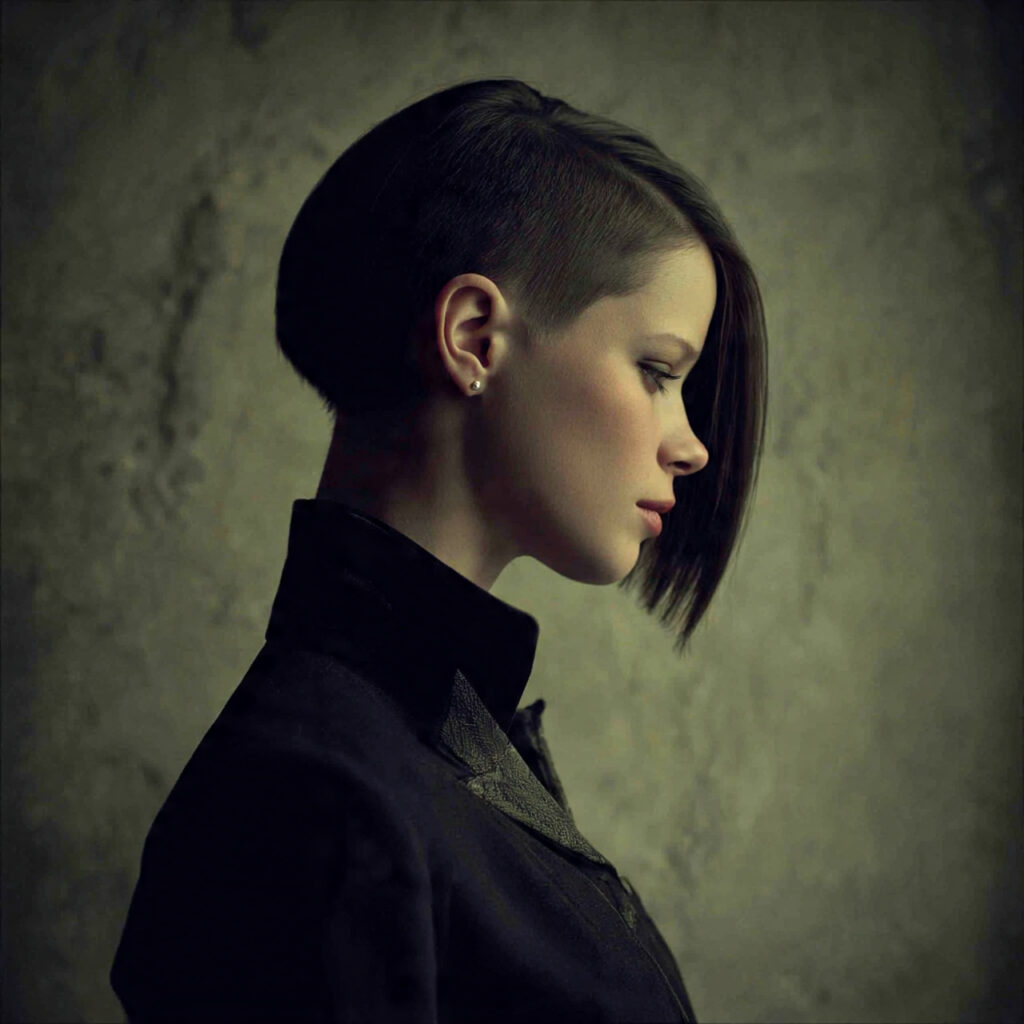 Asymmetrical Bixie Haircut