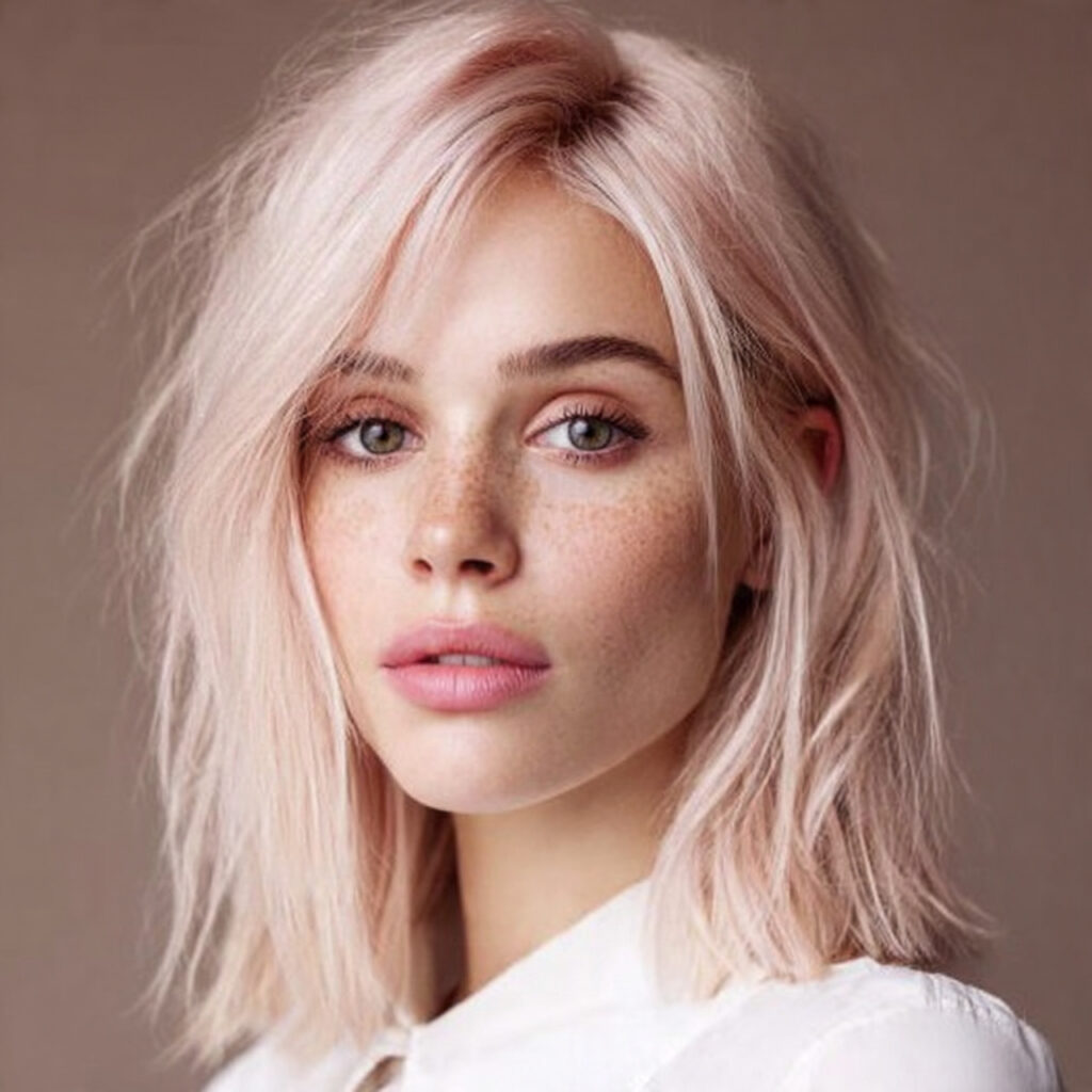 Rose Gold Ash Blonde