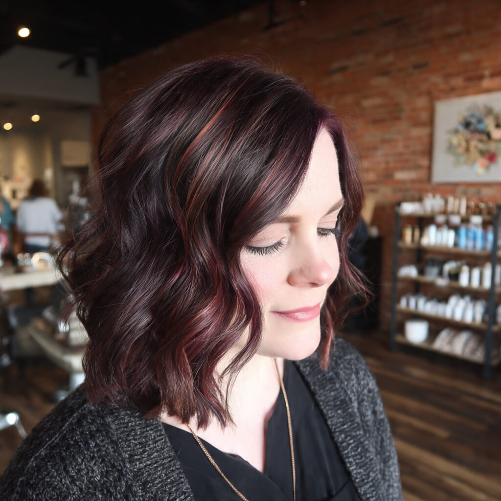 Raspberry Mocha Balayage