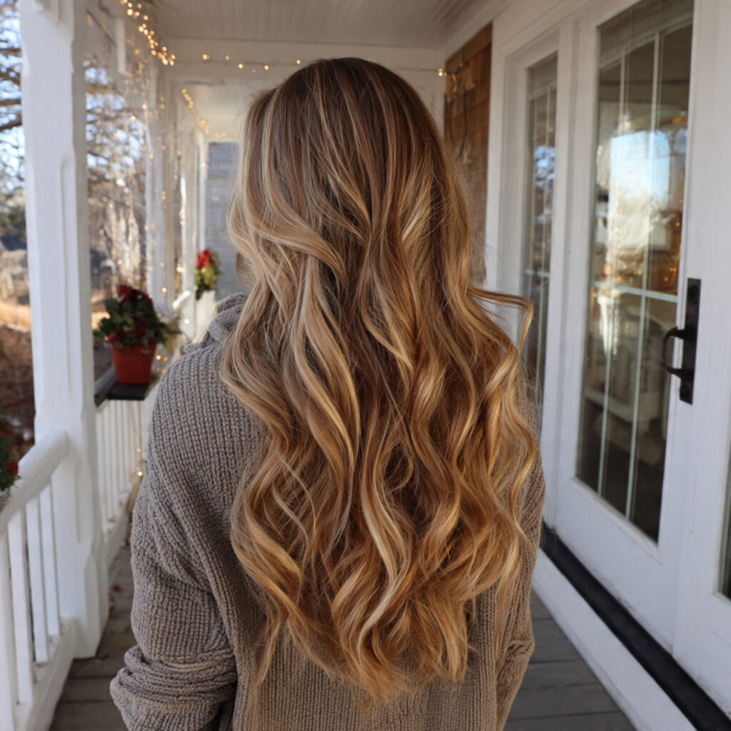 Ash Blonde with Honey Highlights