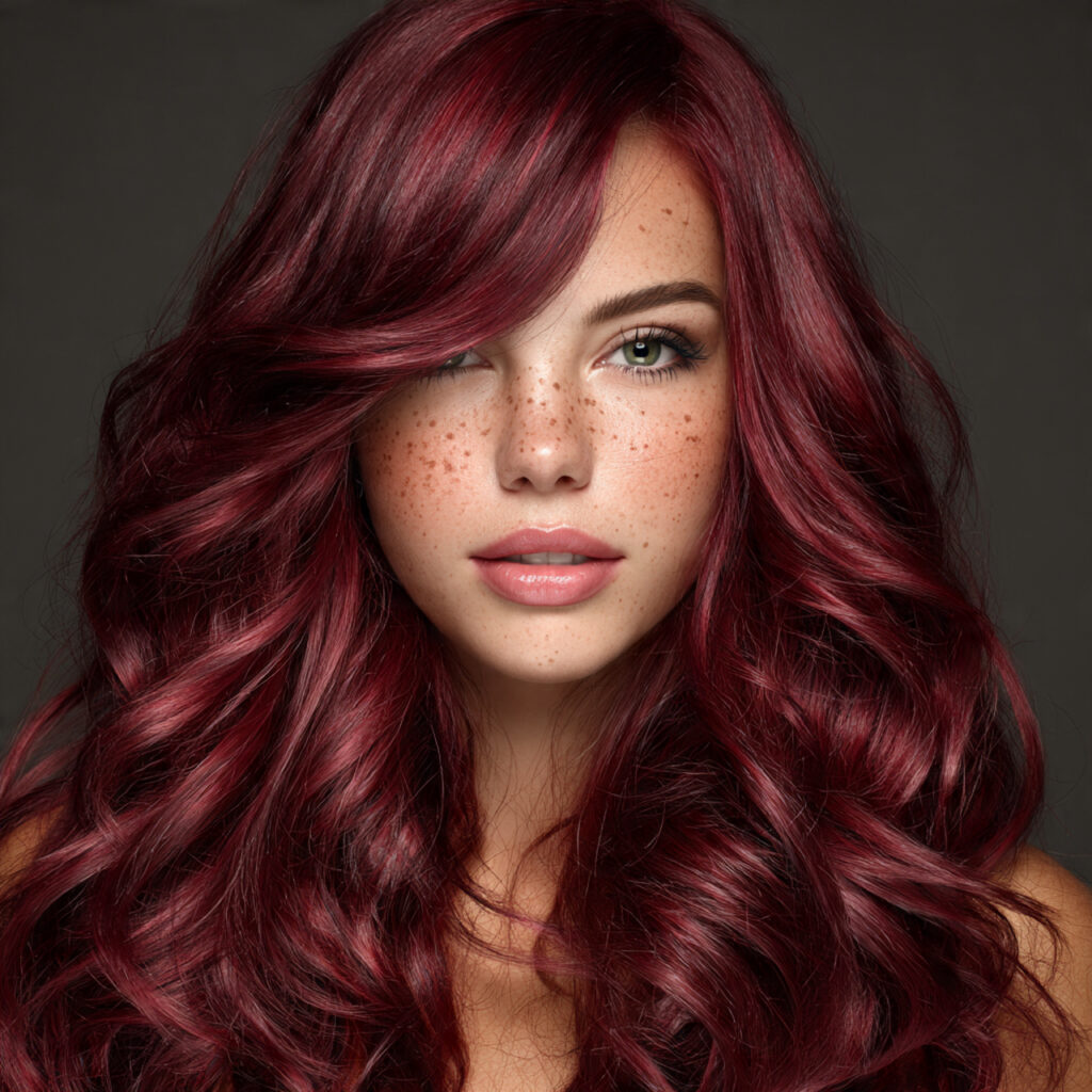 Classic Dark Red Hair Color