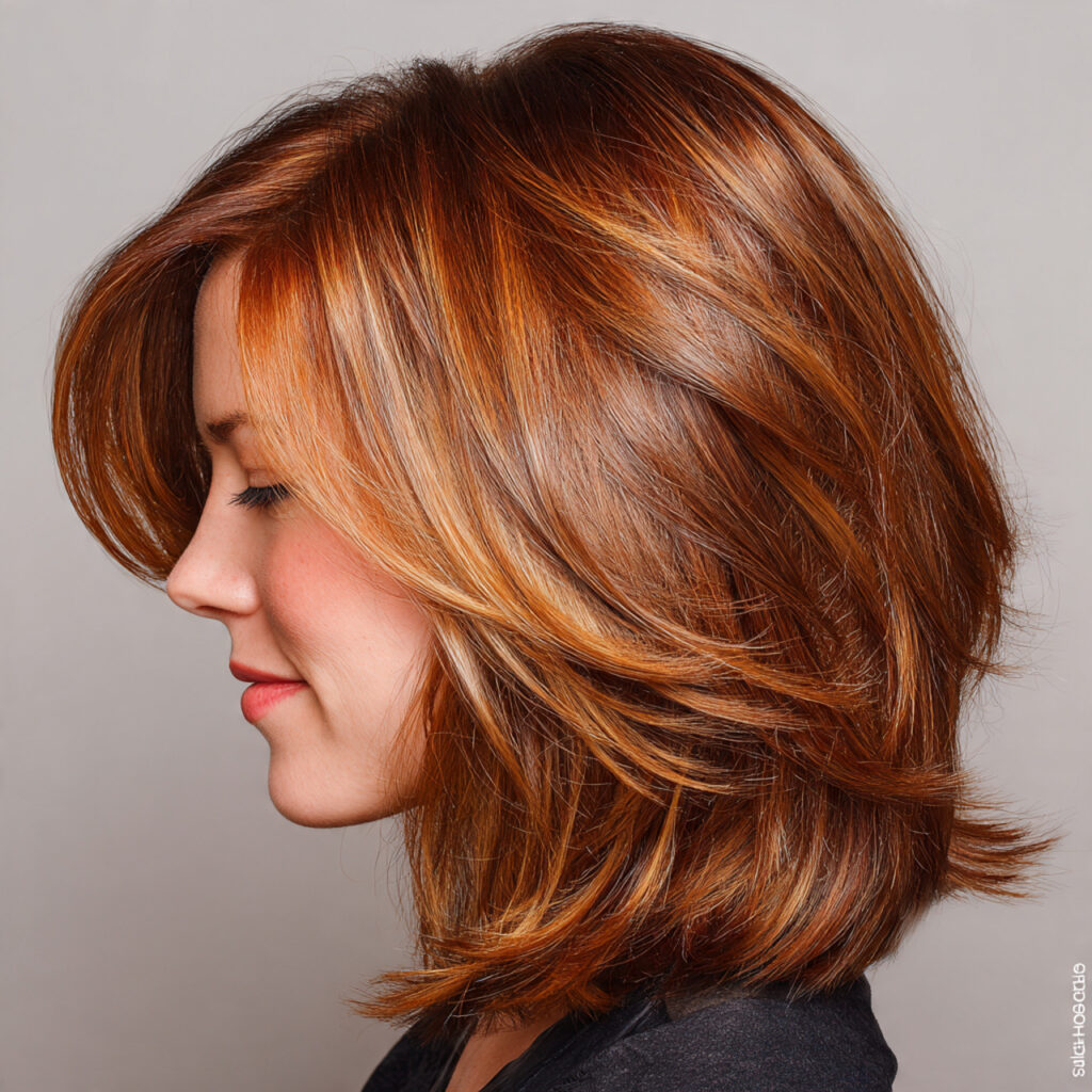 Russet Brown Balayage