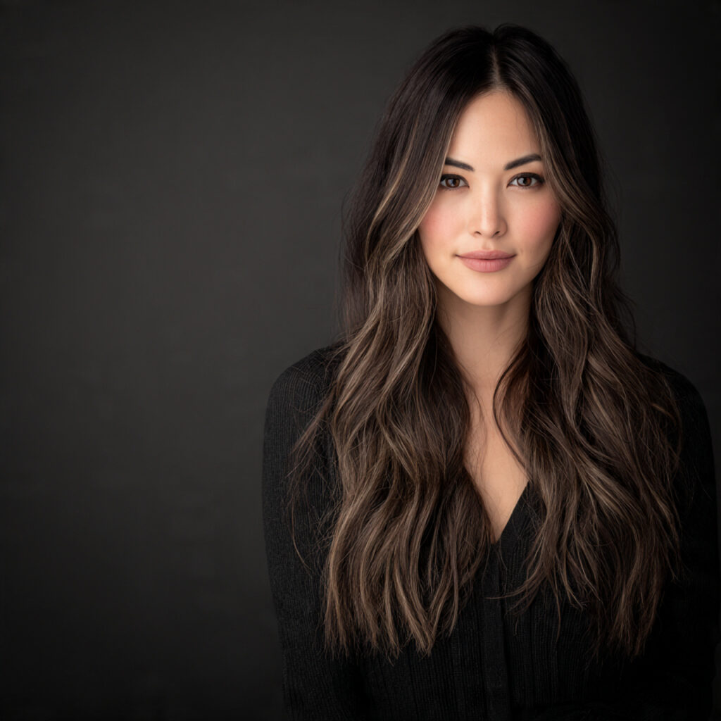 Balayage for Round Faces