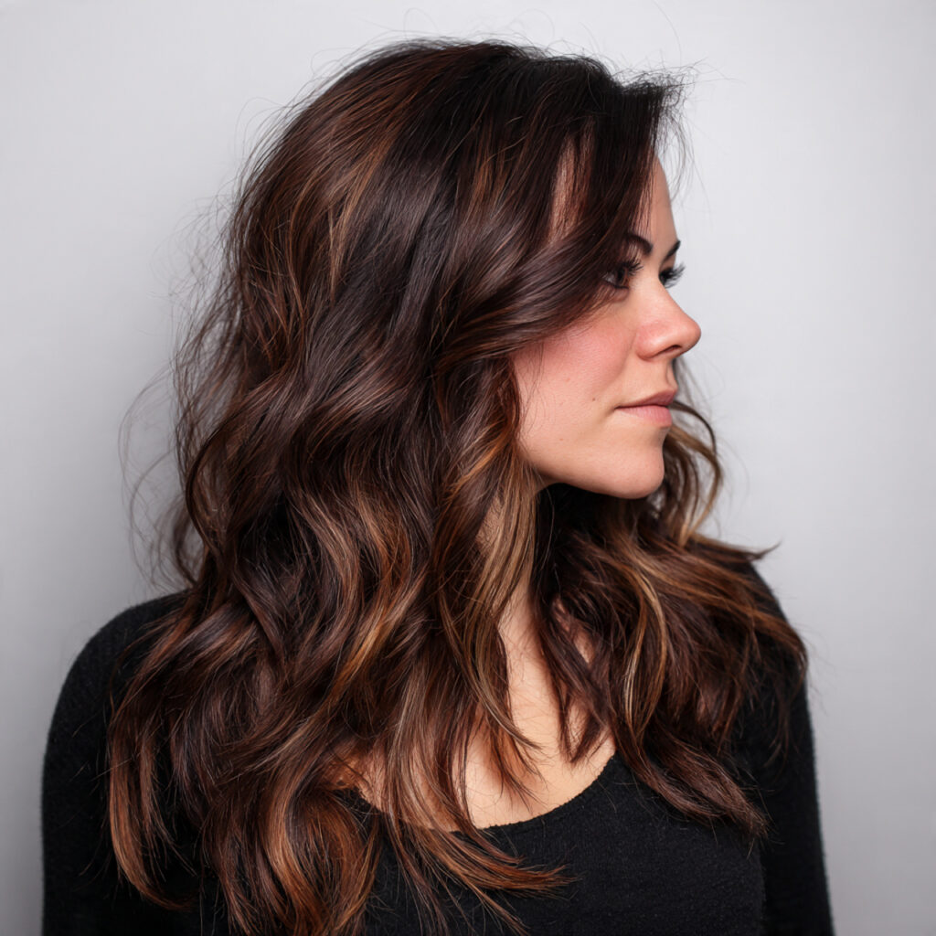 Warm Chestnut Balayage