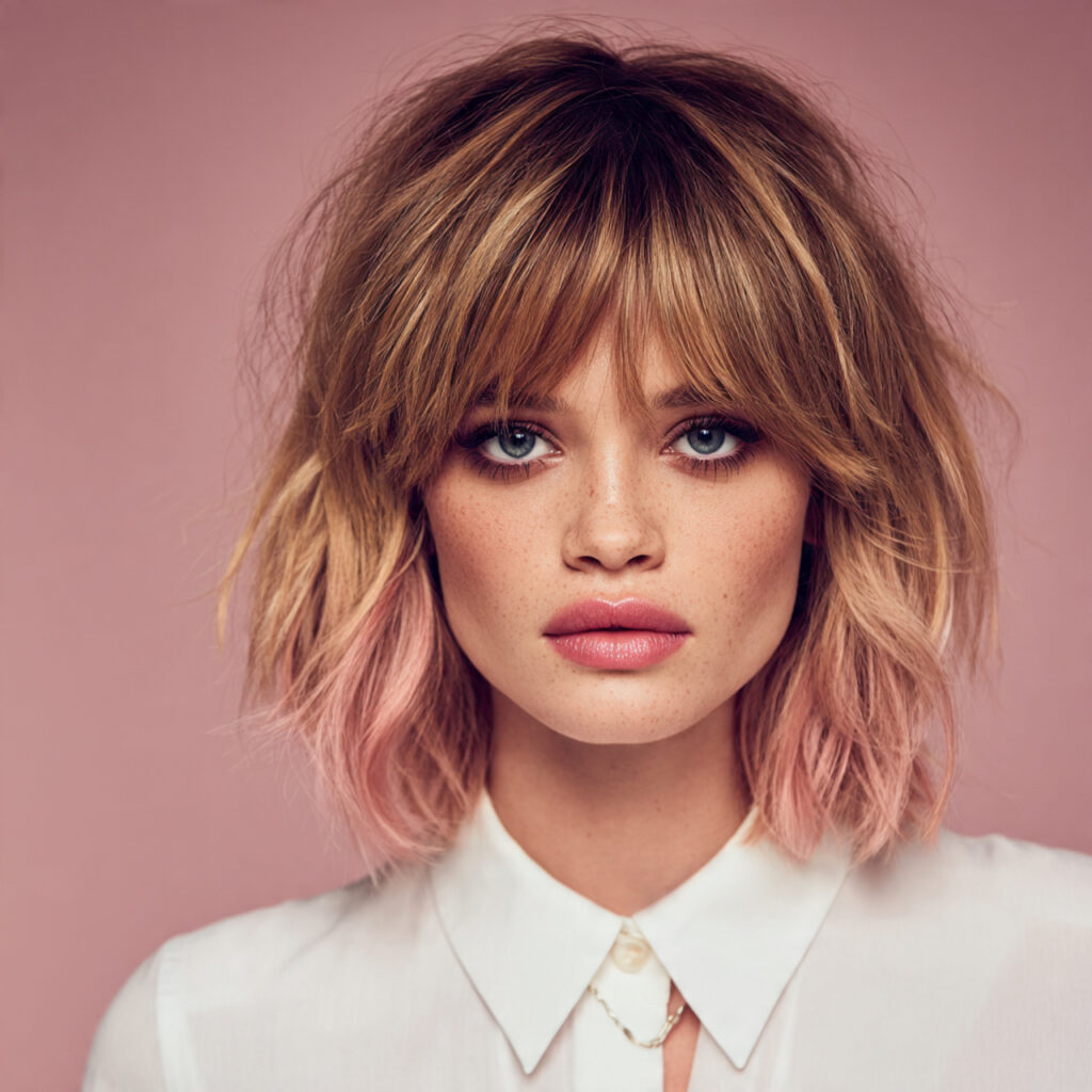 Rose Blonde Highlights