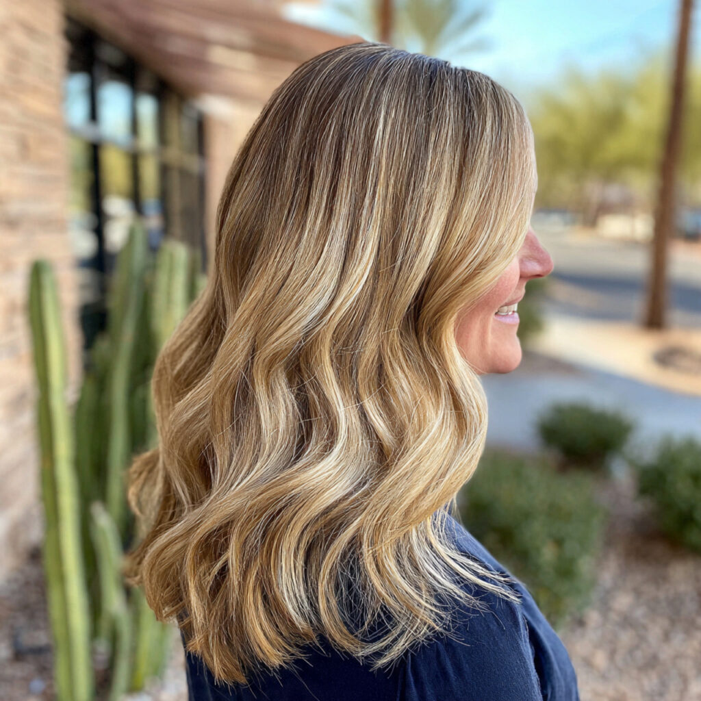 Sand Blonde Highlights