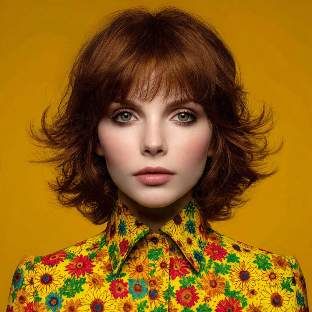 Auburn Hairstyle with Flipped Ends