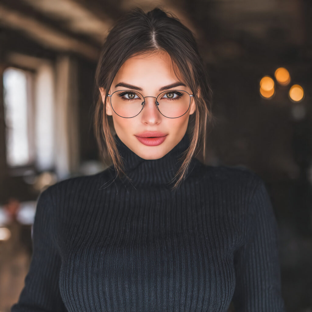 Long Straight Cut with Center Part