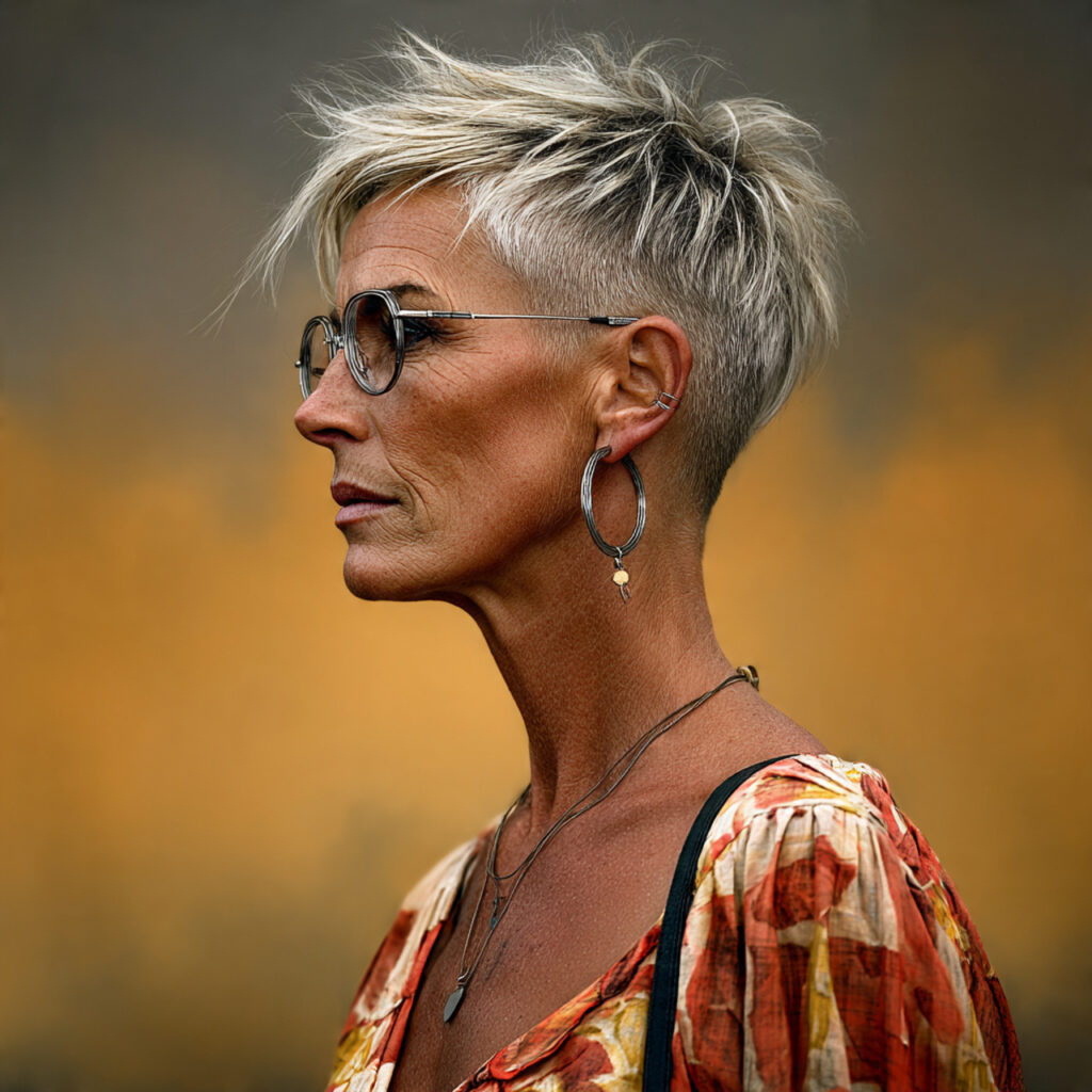 Textured Ear-Length Crop