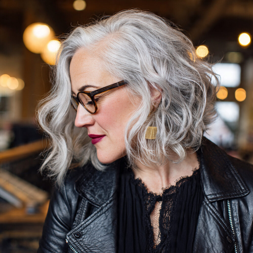 Chin-Length Cut with Side Part