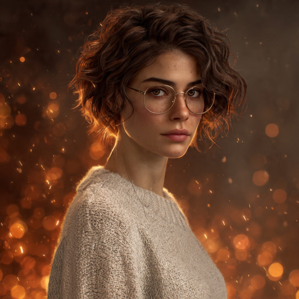 Curly Mid-Length Cut