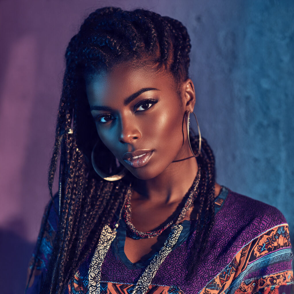 Tribal-Inspired Box Braids Ideas