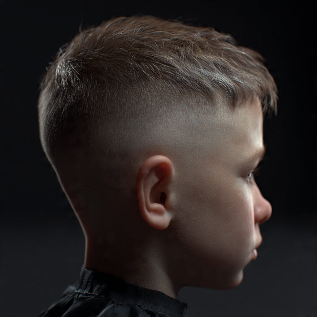 Brushed Forward Boys School Haircut Idea