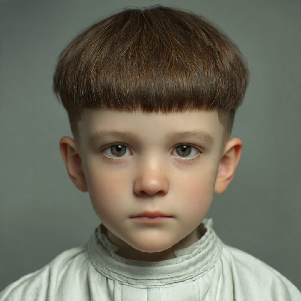 Caesar Cut School Hairstyle Idea