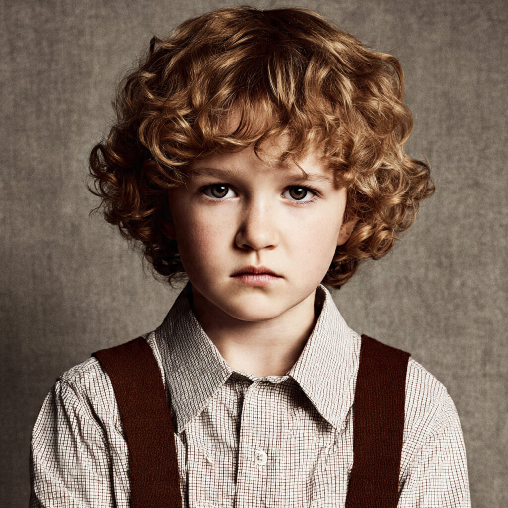 Natural Curly Boys School Haircut Idea