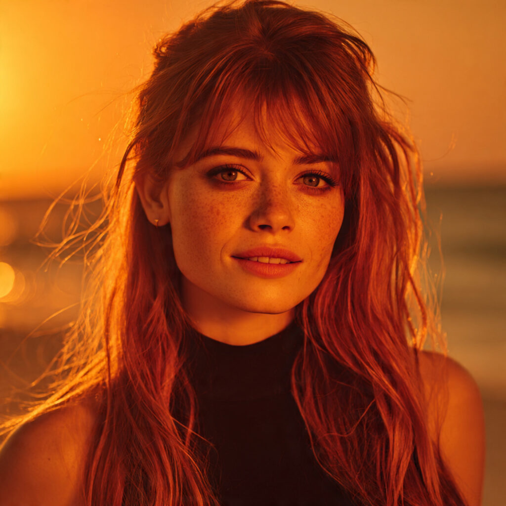 33 Trending Red Hair Color Looks for All Skin Tones 11 Sunset Orange-Red