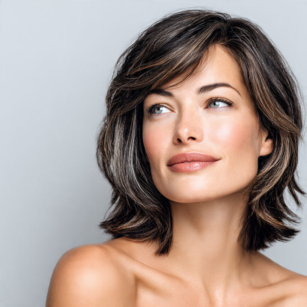 Feathered Angled Bob Ideas for Lightness