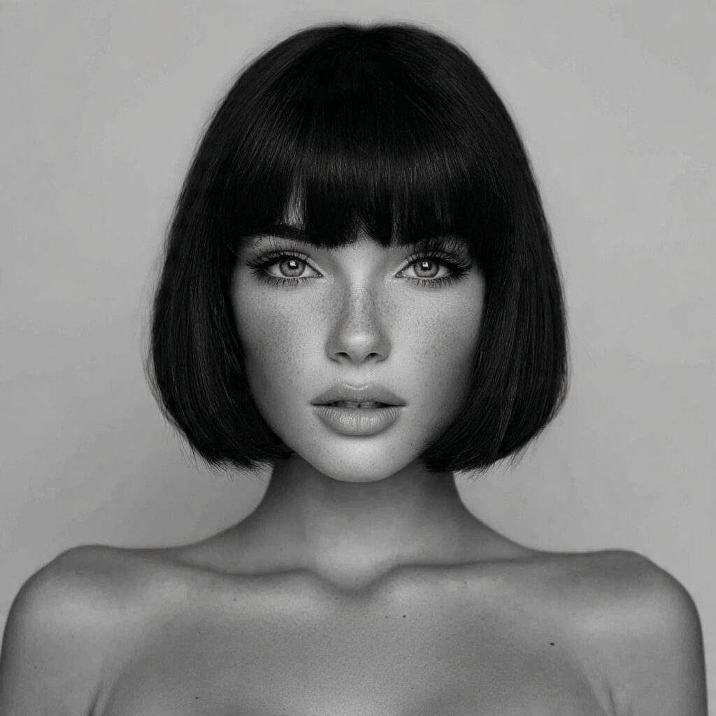 Modern Minimal A-Line Bob Idea