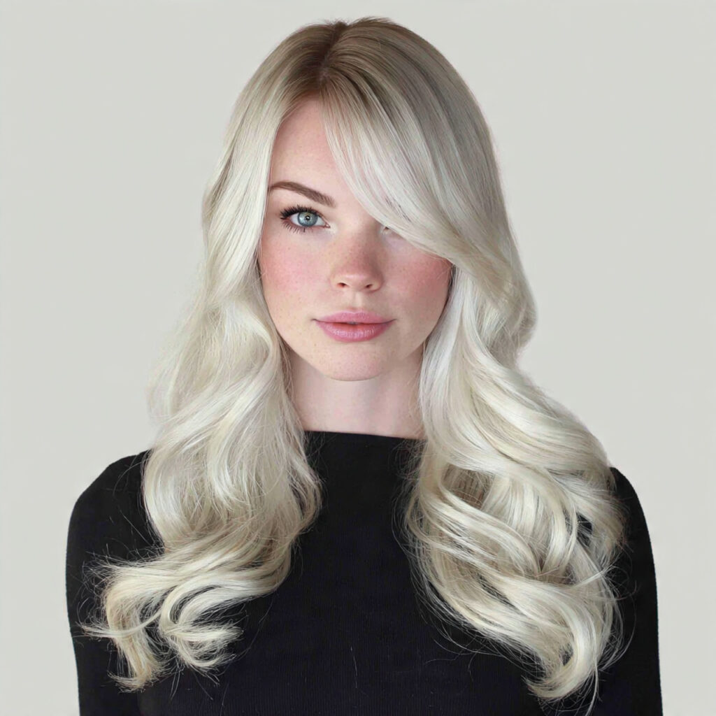 Pearl Blonde Balayage Idea