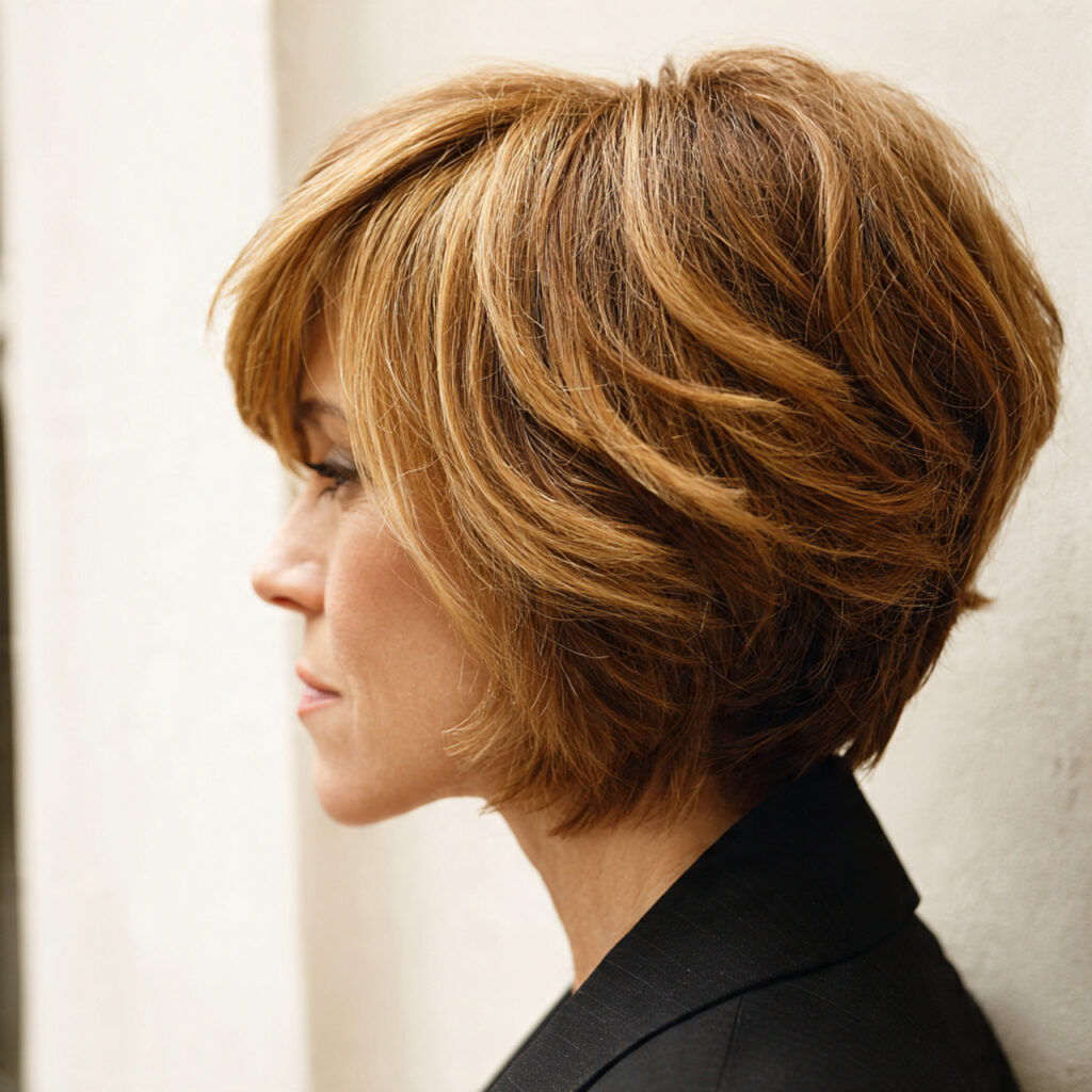 Angled Bob Ideas with Blended Layers