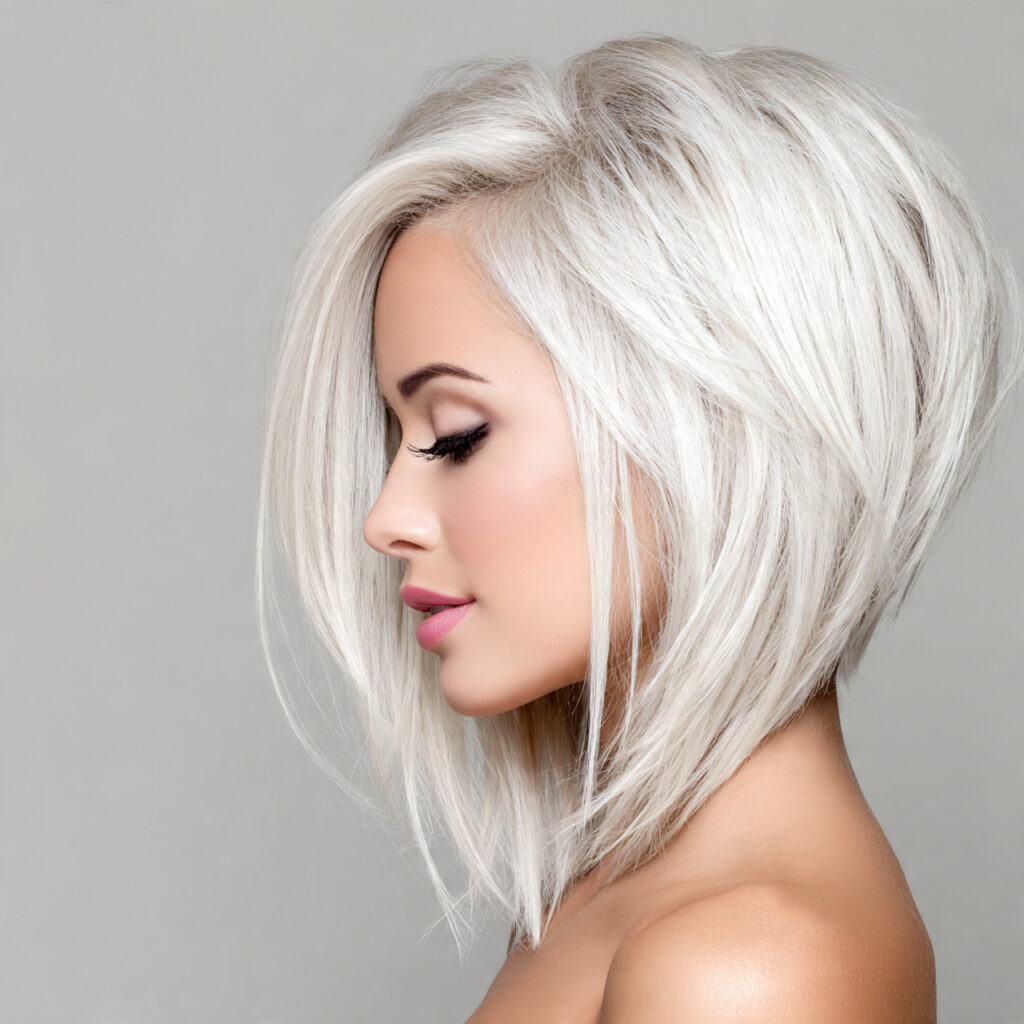 Asymmetrical Angled Bob Ideas for Fine Hair