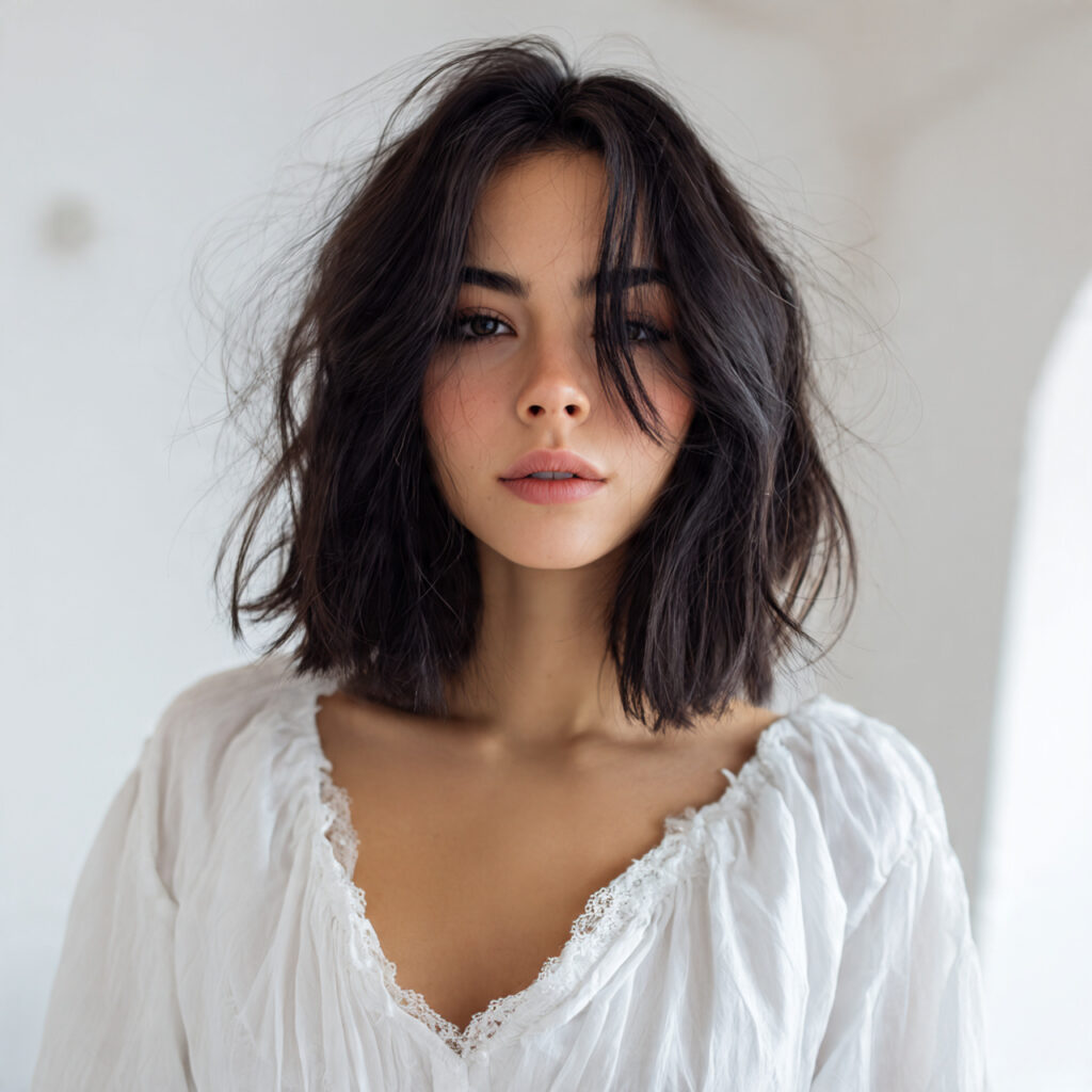 Face-Framing Angled Bob Ideas for Fine Hair