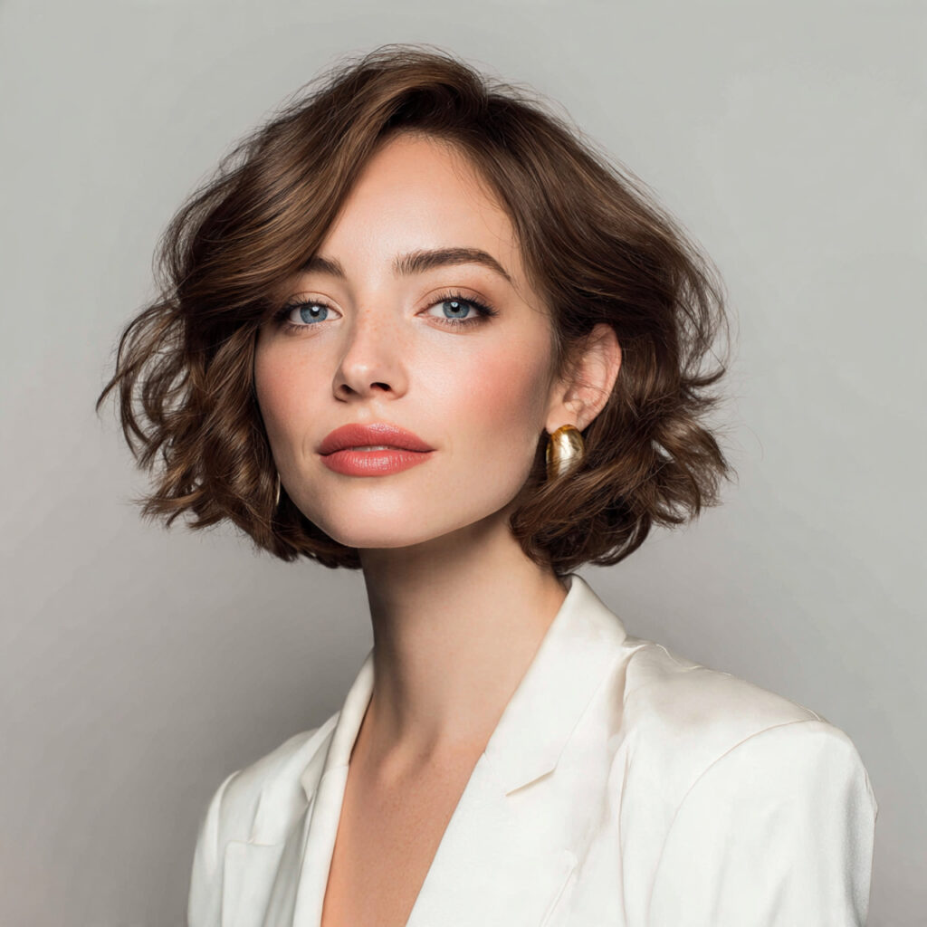 Voluminous Chin-Length Bouncy Bob Idea