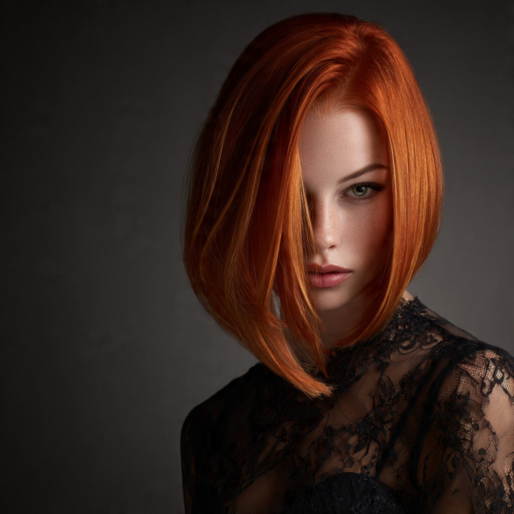 Dramatic Angled Bob Ideas for Fine Hair