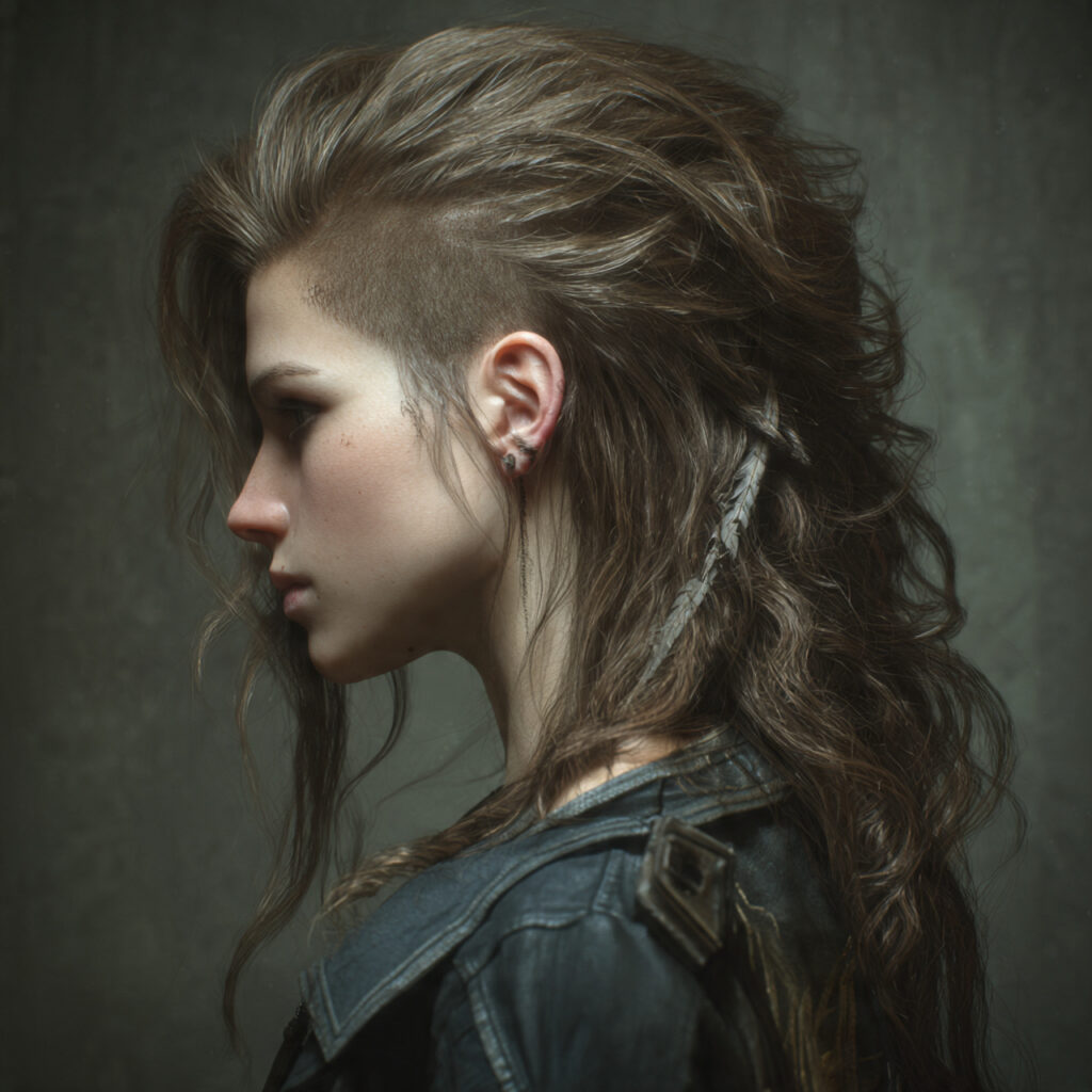 Half-Up 90s Casual Style Idea