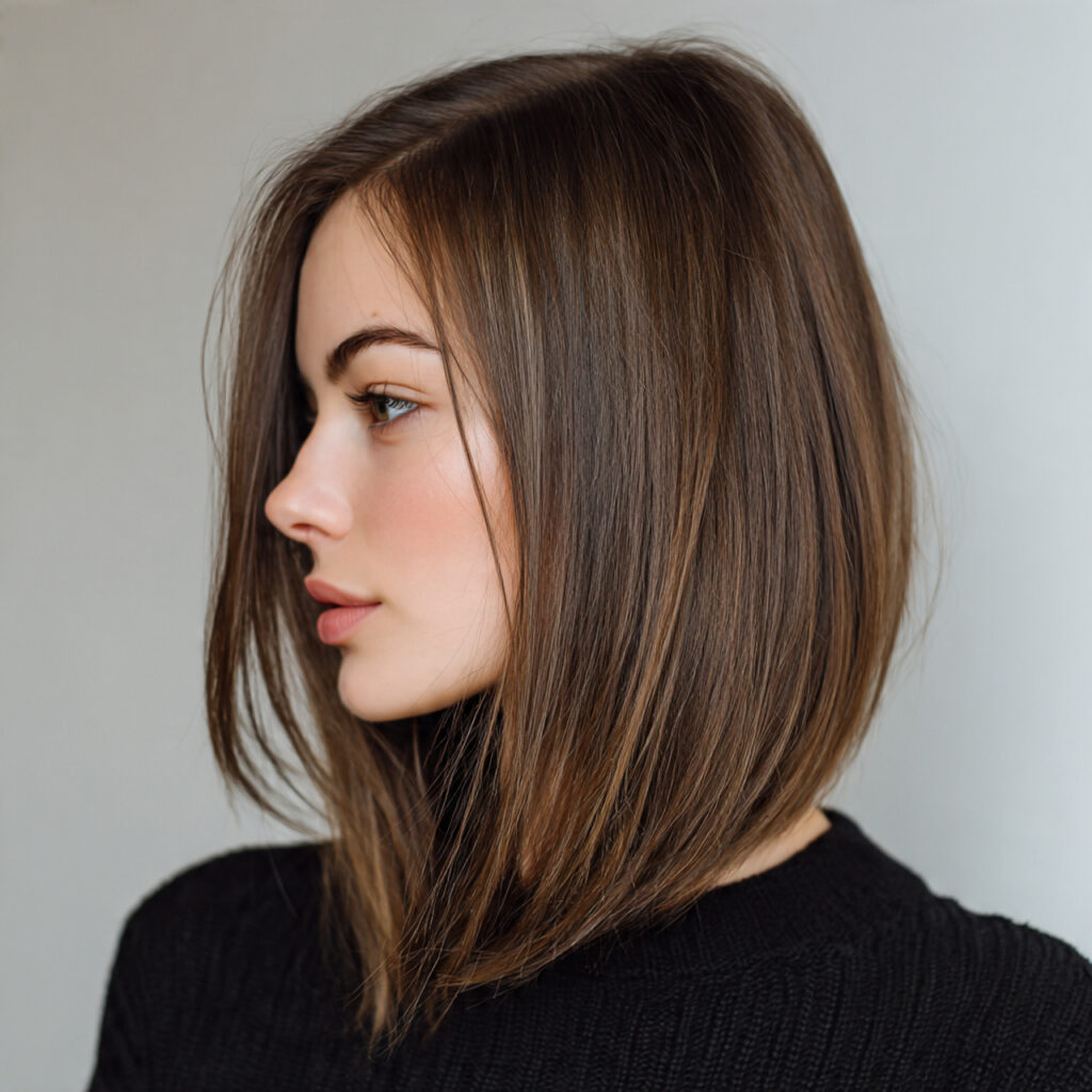 Long Asymmetrical Bob Hairstyles with Dramatic Angles